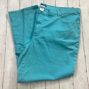 Women’s Basic Edition Aqua Pants- Size 24W